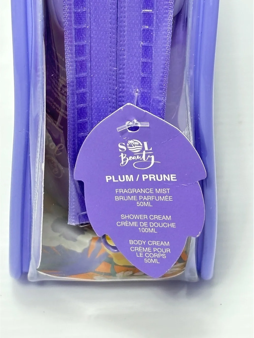 Sol Beauty Plum Fragrance Mist, Shower Cream, and Body Cream Gift Set NEW